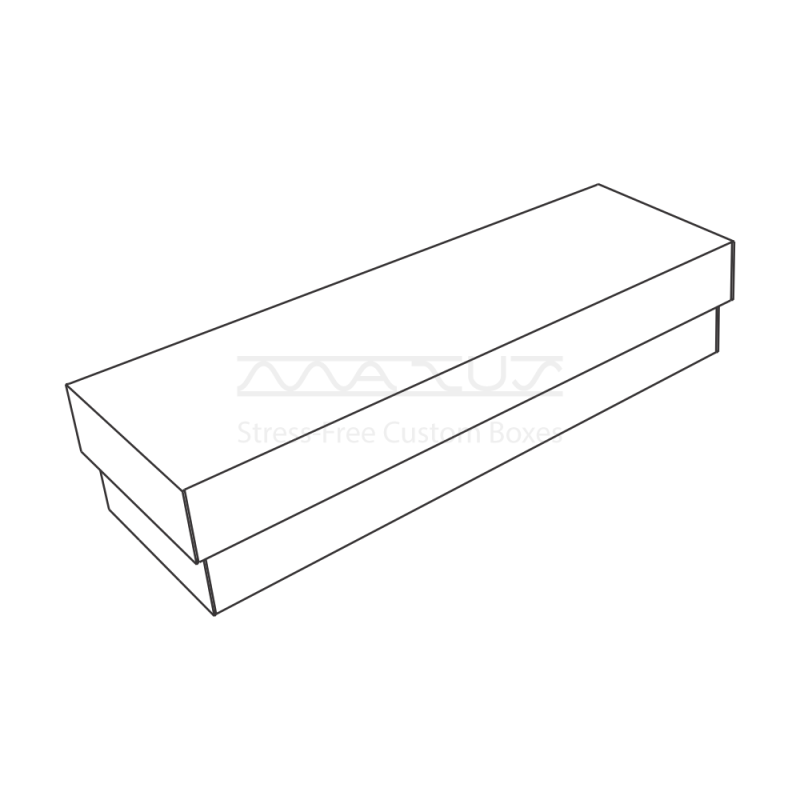 Bottom-Lid Gift Box with Extended Length Bottom-Lid Gift Box with Extended Length