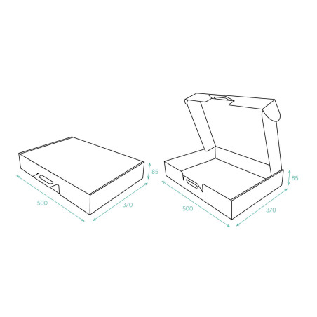 Corrugated Cardboard Suitcase with Handle