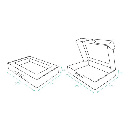 Corrugated Cardboard Suitcase with Handle