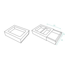 Box with Double Walls and Sleeve