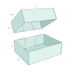 FEFCO 0300 – Aaltopahvinen laatikko 3D-esikatselulla | MAZUS