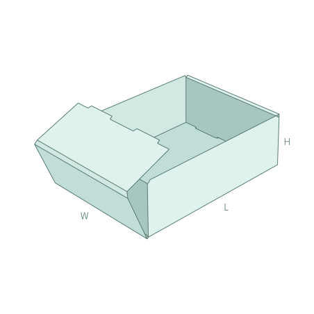 FEFCO 0422 – Taitettava tarjotin 3D-esikatselulla | MAZUS