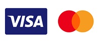 Payment with VISA and Mastercard bank cards