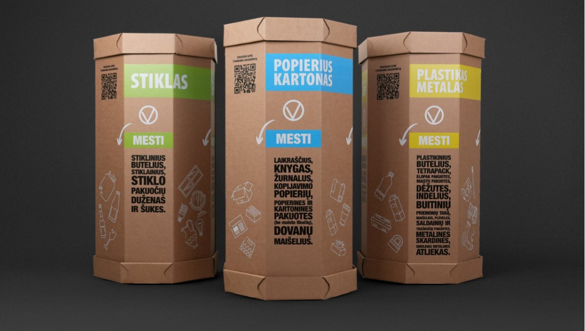 Recycling Boxes with Custom Print for EKONOVUS Promotional Campaign
