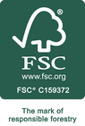 FSC logo promoting sustainable forestry